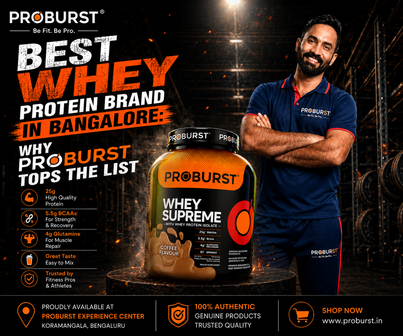 Best Whey Protein Brand in Bangalore: Why Proburst Tops the List