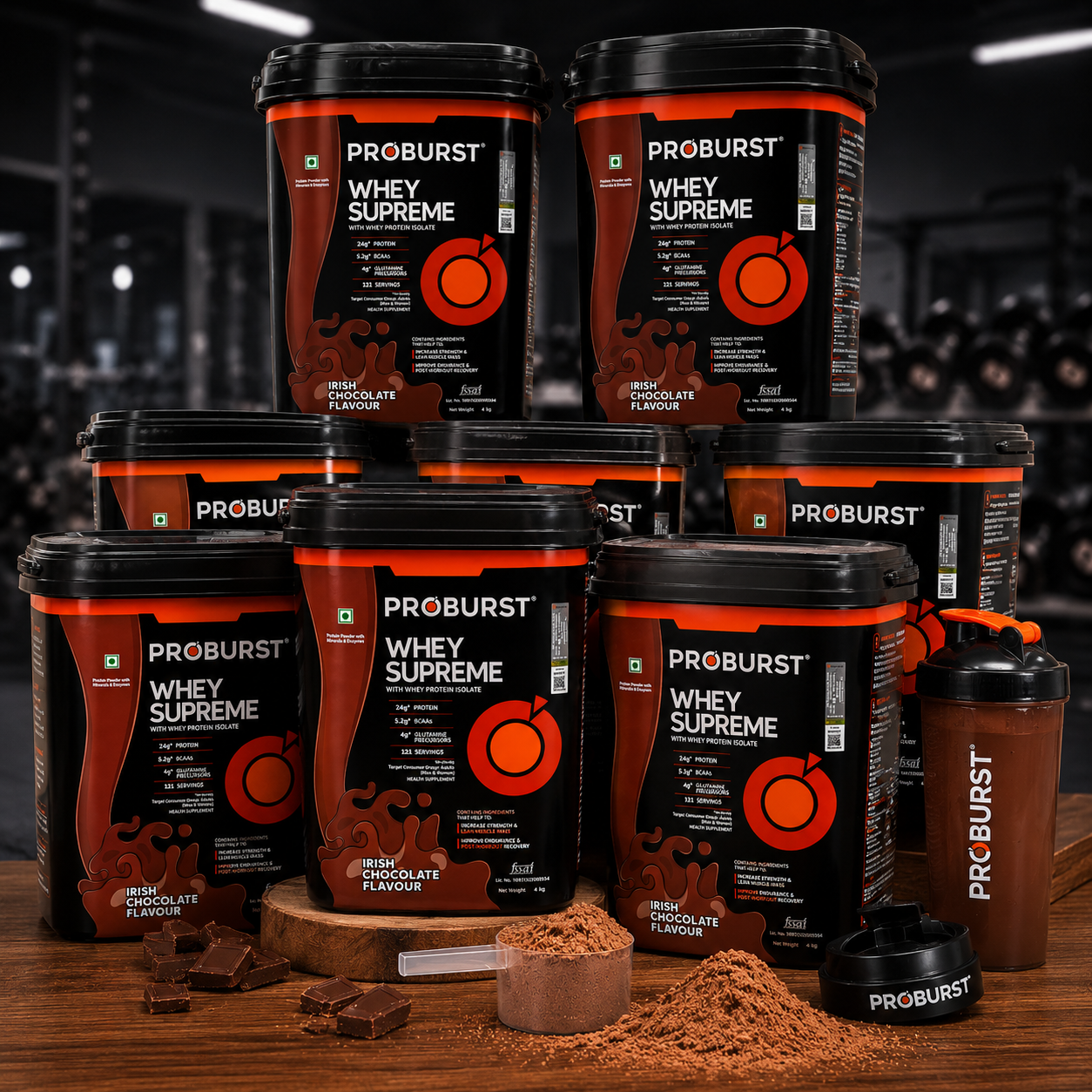 Proburst Whey Supreme Irish Chocolate - Bangalore's no.1 Rated Whey Protein