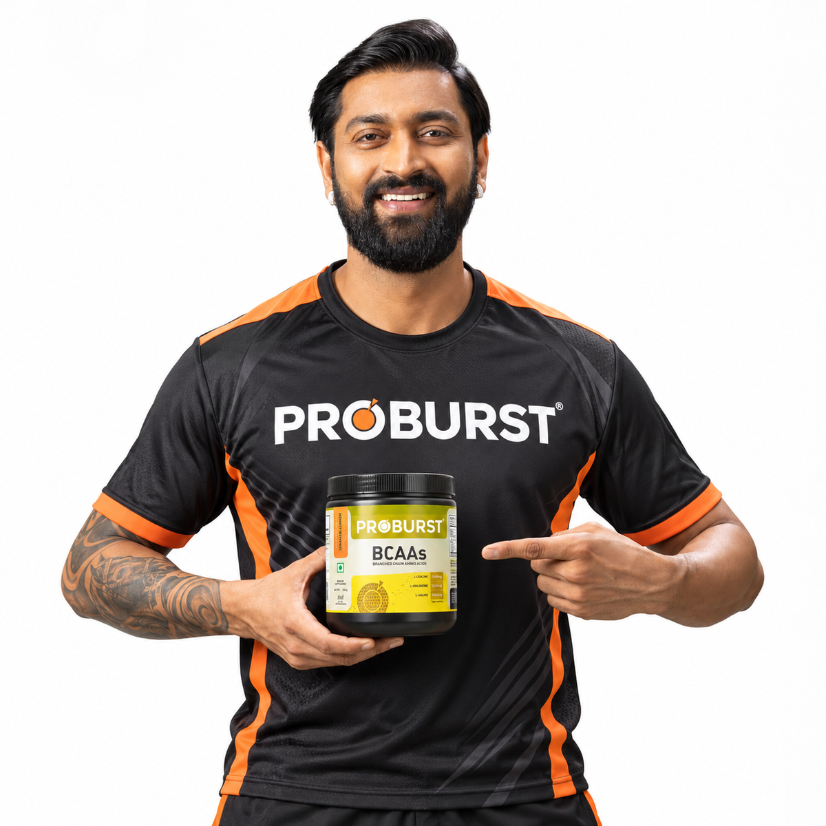 Proburst BCAA (Orange & Lemon) 250gm - Bangalore's no.1 Rated BCAA