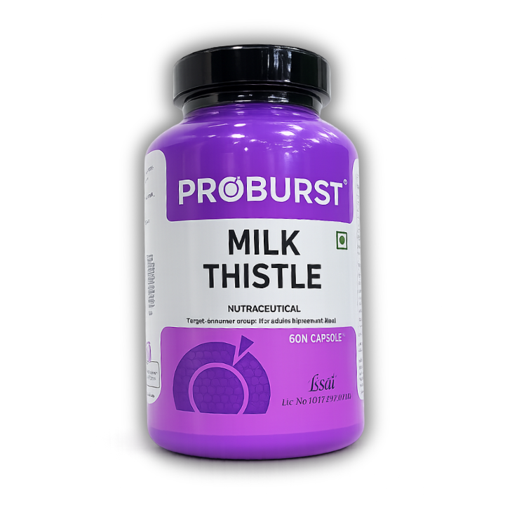 Proburst Milk Thistle 60 Caps - Bangalore's no.1 Rated Milk Thistle