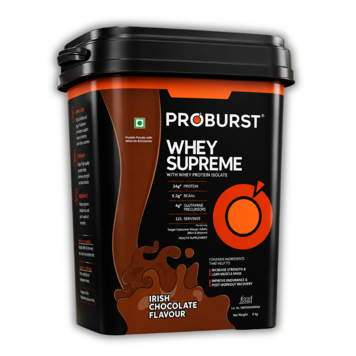 Proburst Whey Supreme Irish Chocolate - Bangalore's no.1 Rated Whey Protein