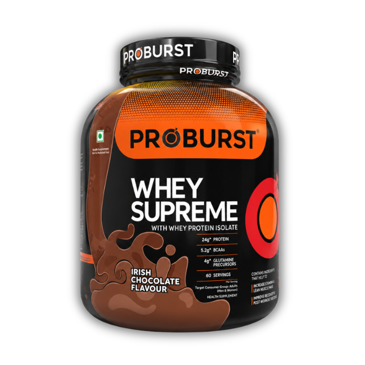 Proburst Whey Supreme Irish Chocolate - Bangalore's no.1 Rated Whey Protein