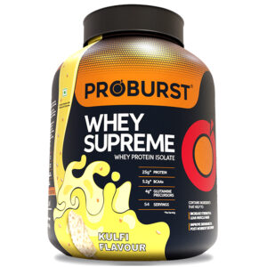 Proburst Whey Supreme Whey Protein Isolate Blend 1.81Kg. Kulfi Flavour
