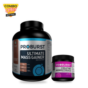 Proburst Mass Gainer 3kg + Proburst Creatine Monohydrate 250gm