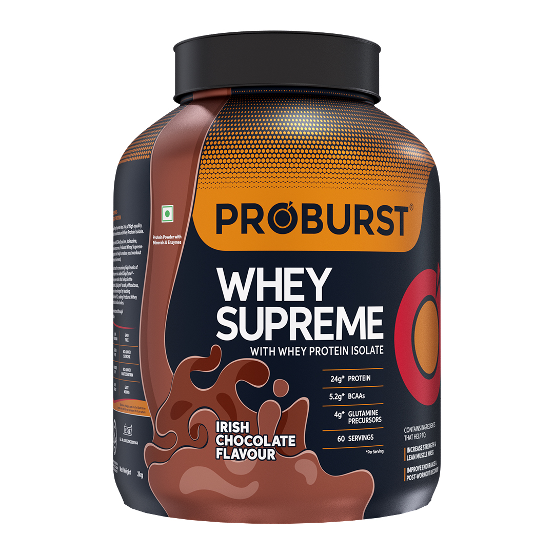 PROBURST Whey Supreme Whey Protein, Irish Chocolate, 2 kg
